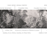 Papier peint panoramique L'Eden monochrome . 1861