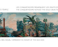 Papier peint panoramique Les Incas polychrome . 1818