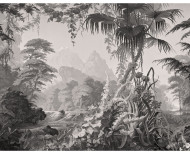 Papier peint panoramique L'Eden monochrome . 1861