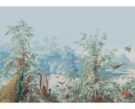 Panoramic wallpaper Brazil polychrome . 1862