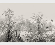 Papier peint panoramique Le Brésil monochrome . 1862