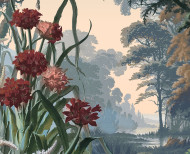 Papier peint panoramique Eden Soleil levant . 1861