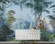 Panoramic wallpaper Eden polychrome . 1861