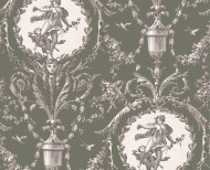 Wallpaper bronze-colored Medallions . 1867