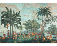 Papier peint panoramique Les voyages du capitaine Cook . 1804