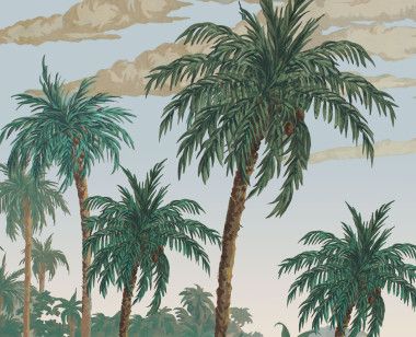 Panoramic wallpaper Imperial Palm . 1810