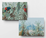 Papier peint panoramique Le Brésil polychrome . 1862