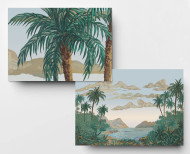 Papier peint panoramique Palmier impérial . 1810