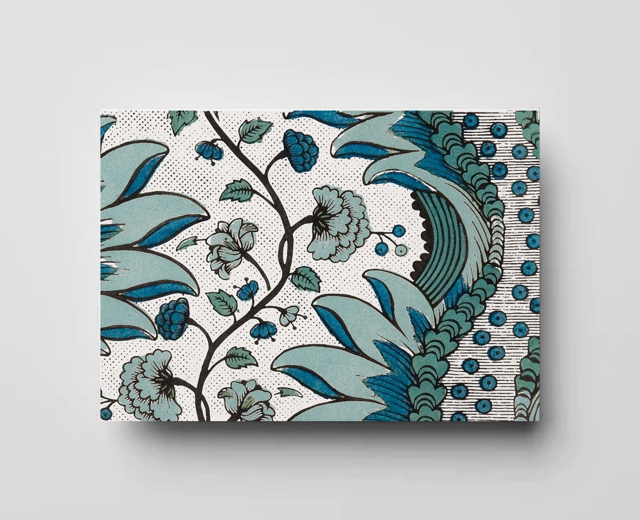 Domino wallpaper blue carnations . 1750