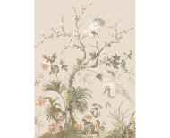 Papier peint panoramique Fleurs de prunier ivoire . 1889