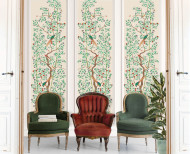 Chinese wallpaper Bamboo cream . 1795–1825