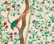 Papier peint chinois Bambou crème . 1795–1825