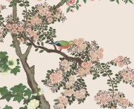 Chinese wallpaper Camellia cream . 1795–1825