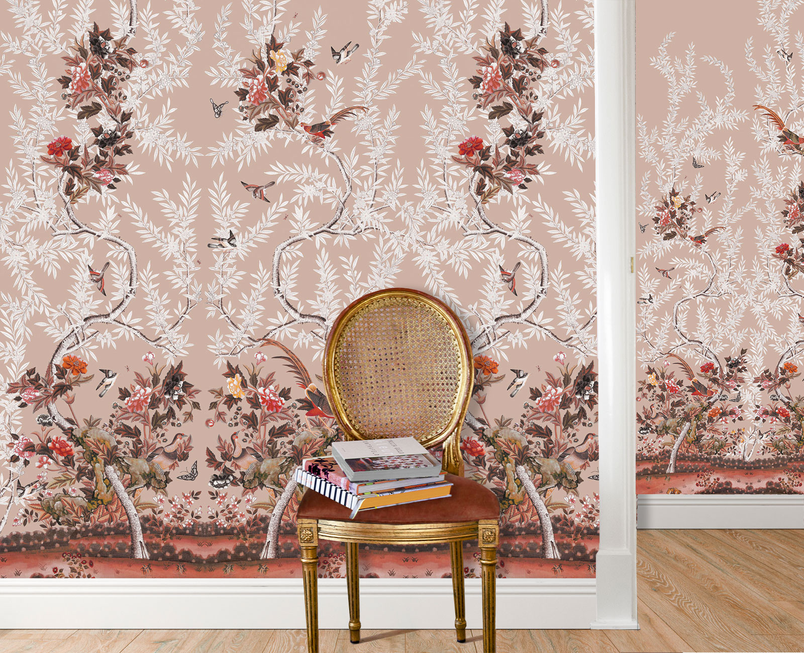 Toile Chinoise Wallpaper in 2 by Nina Campbell  Jane Clayton