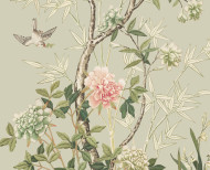 Chinesische Tapete Magnolie seladongrün . 1775-1799