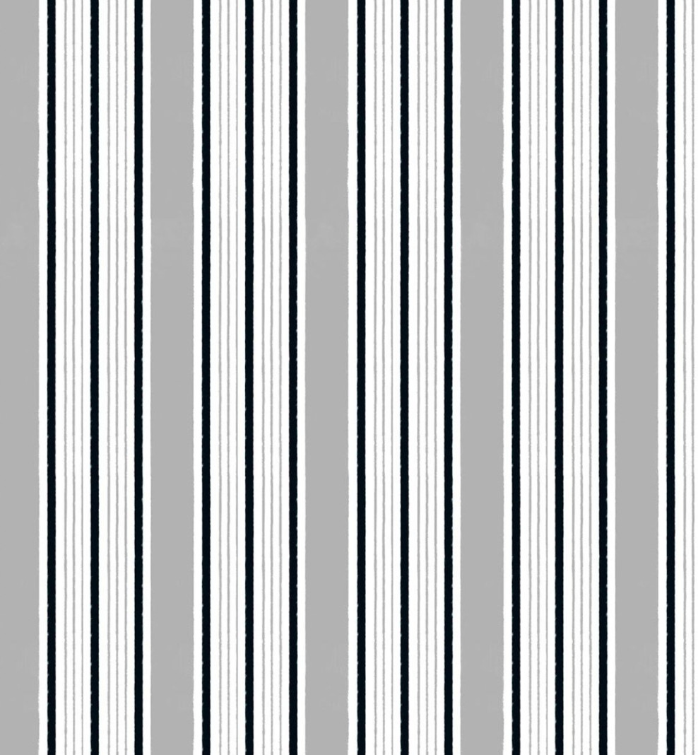 Wallpaper anthracite Imperial stripes . 1800