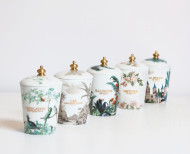 Refillable porcelaine candle - Lost illusions . 1843