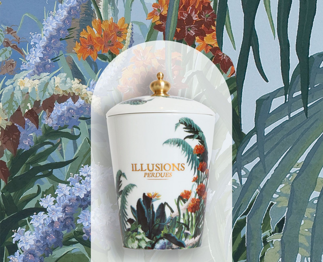 Refillable porcelaine candle Lost illusions . 1843