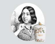 Bougie porcelaine rechargeable - Histoire de ma vie . 1855